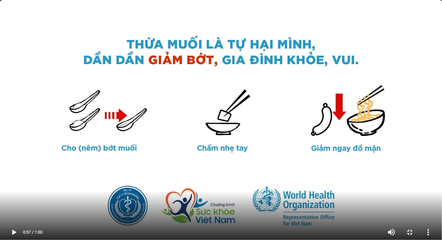 Giảm muối khi mua sắm