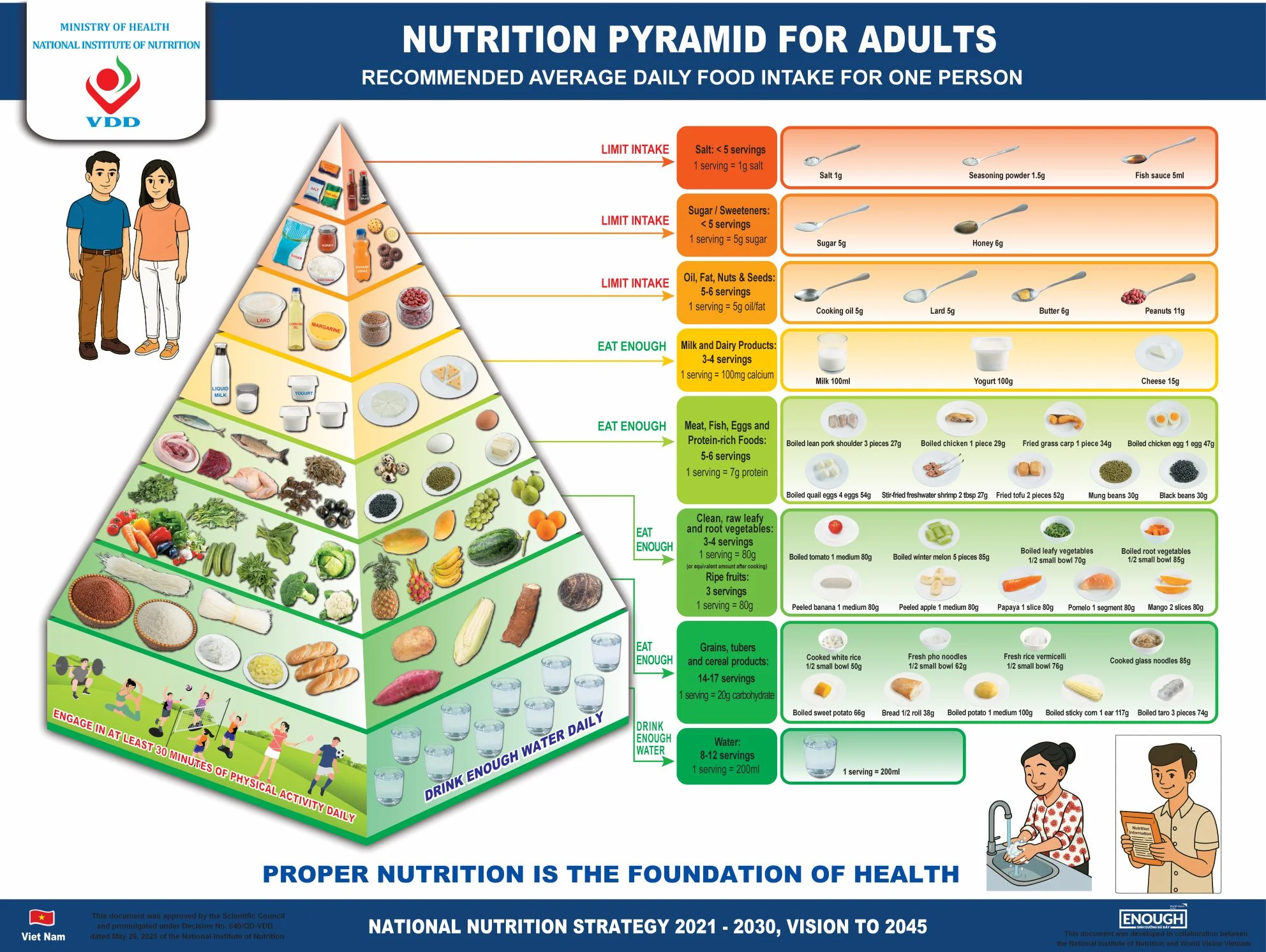 Nutrition Pyramid for Adults