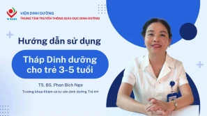 Hướng dẫn sử dụng Tháp dinh dưỡng cho trẻ 3-5 tuổi