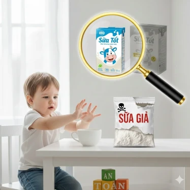Nguy hại tiềm ẩn của sữa giả với trẻ em và bí quyết chọn sữa an toàn