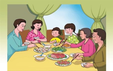 Tổ chức tốt bữa ăn gia đình trong thời hiện đại