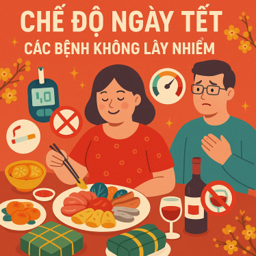 Chế độ ăn ngày tết các bệnh không lây nhiễm