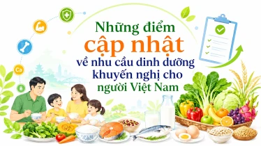 Những điểm cập nhật về nhu cầu dinh dưỡng khuyến nghị cho người Việt Nam