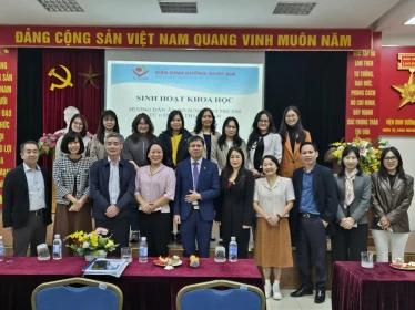 Sinh hoạt khoa học tháng 1: Cập nhật cơ sở khoa học xây dựng Hướng dẫn ăn bổ sung cho trẻ 6–23 tháng tuổi