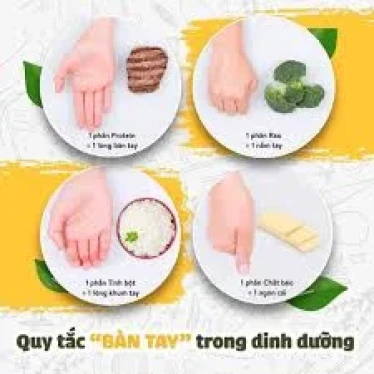 Giảm cân theo quy tắc bàn tay có hiệu quả