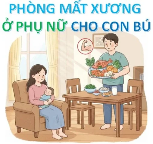 Phòng mất xương ở phụ nữ cho con bú