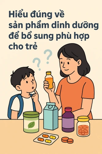 Hiểu đúng về sản phẩm dinh dưỡng để bổ sung phù hợp cho trẻ nhỏ