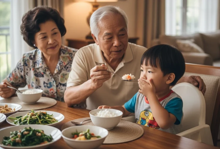 Ép trẻ ăn làm rối loạn tiêu hóa và hành vi ăn uống