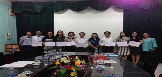 Kết thúc khoá đào tạo Khám, Tư vấn Dinh dưỡng điều trị tại tỉnh Thái Bình và Thông báo kế hoạch đào tạo tiếp theo