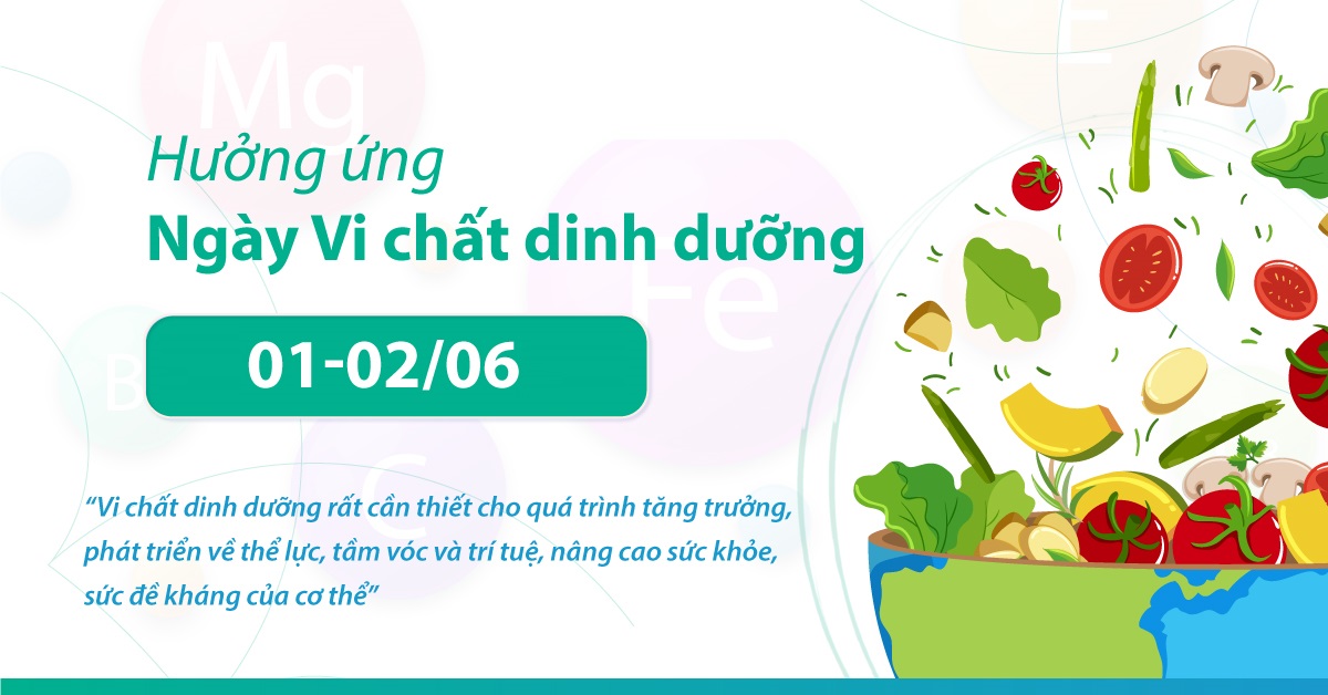 Thông điệp truyền thông ngày Vi chất dinh dưỡng (1 -2/6/2018)