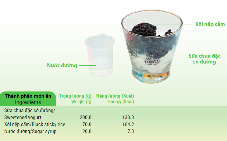 Yogurt with purple rice
