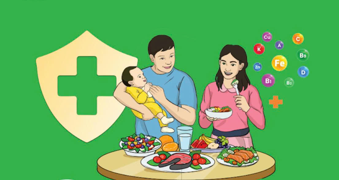 Áp phích dinh dưỡng cho bà mẹ có con bú
