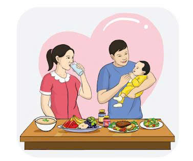 Tờ rơi dinh dưỡng cho bà mẹ cho con bú