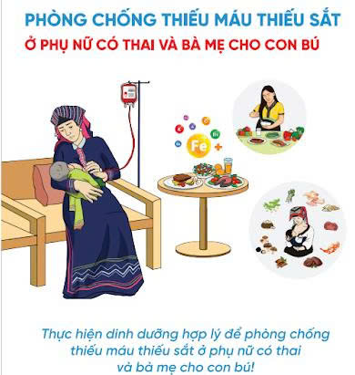 Tờ rơi Phòng chống thiếu máu thiếu sắt_Thái