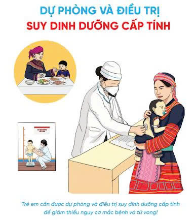 Tờ rơi Dự phòng và điều trị Suy dinh dưỡng Cấp tính_HMong