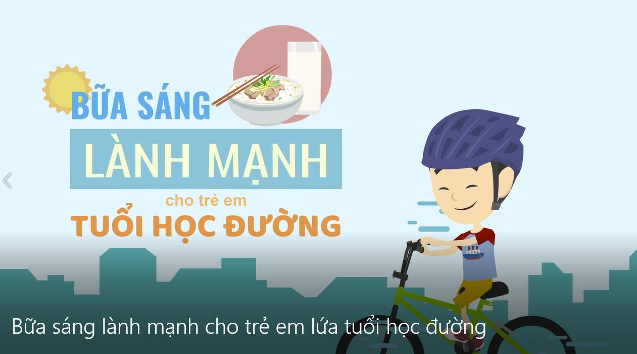 Bữa sáng lành mành cho trẻ em lứa tuổi học đường