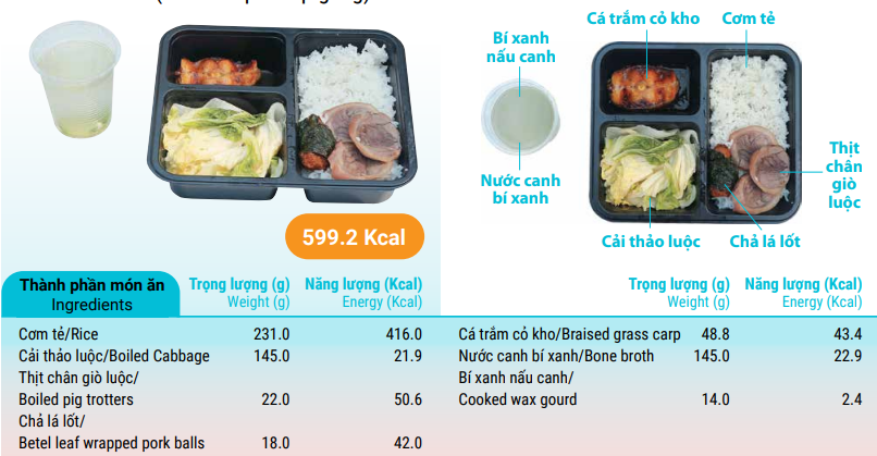 Set meal (amur carp and pig leg)