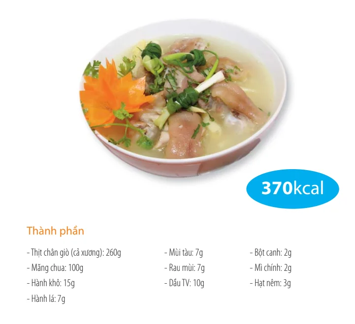 Pork leg soup with bamboo shoots