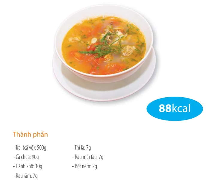 Sour mussel soup