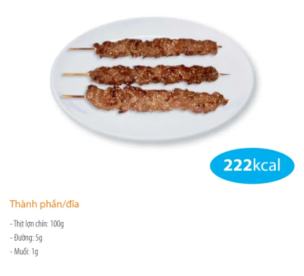 Grilled pork skewers