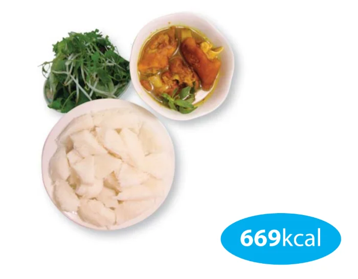 Vermicelli with mock dog meat