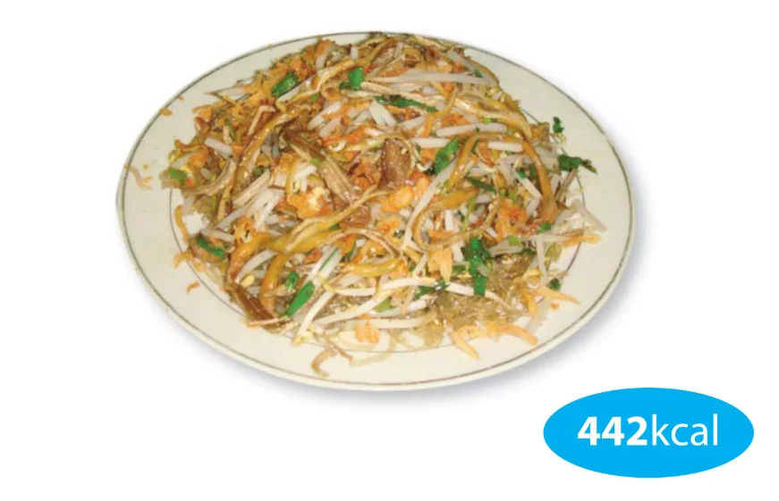 Stir-fried glass noodles with eel