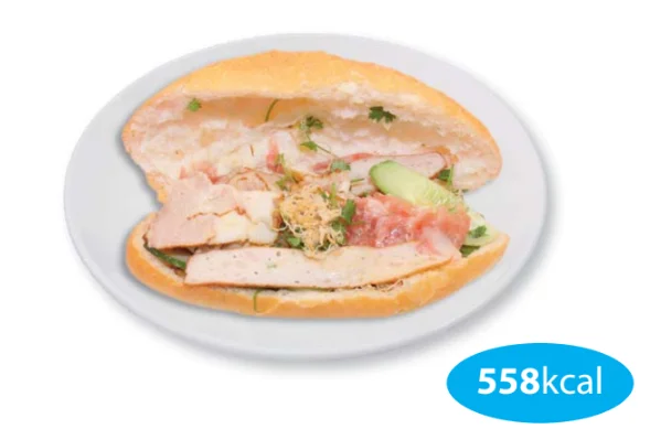 Vietnamese baguette with assorted fillings