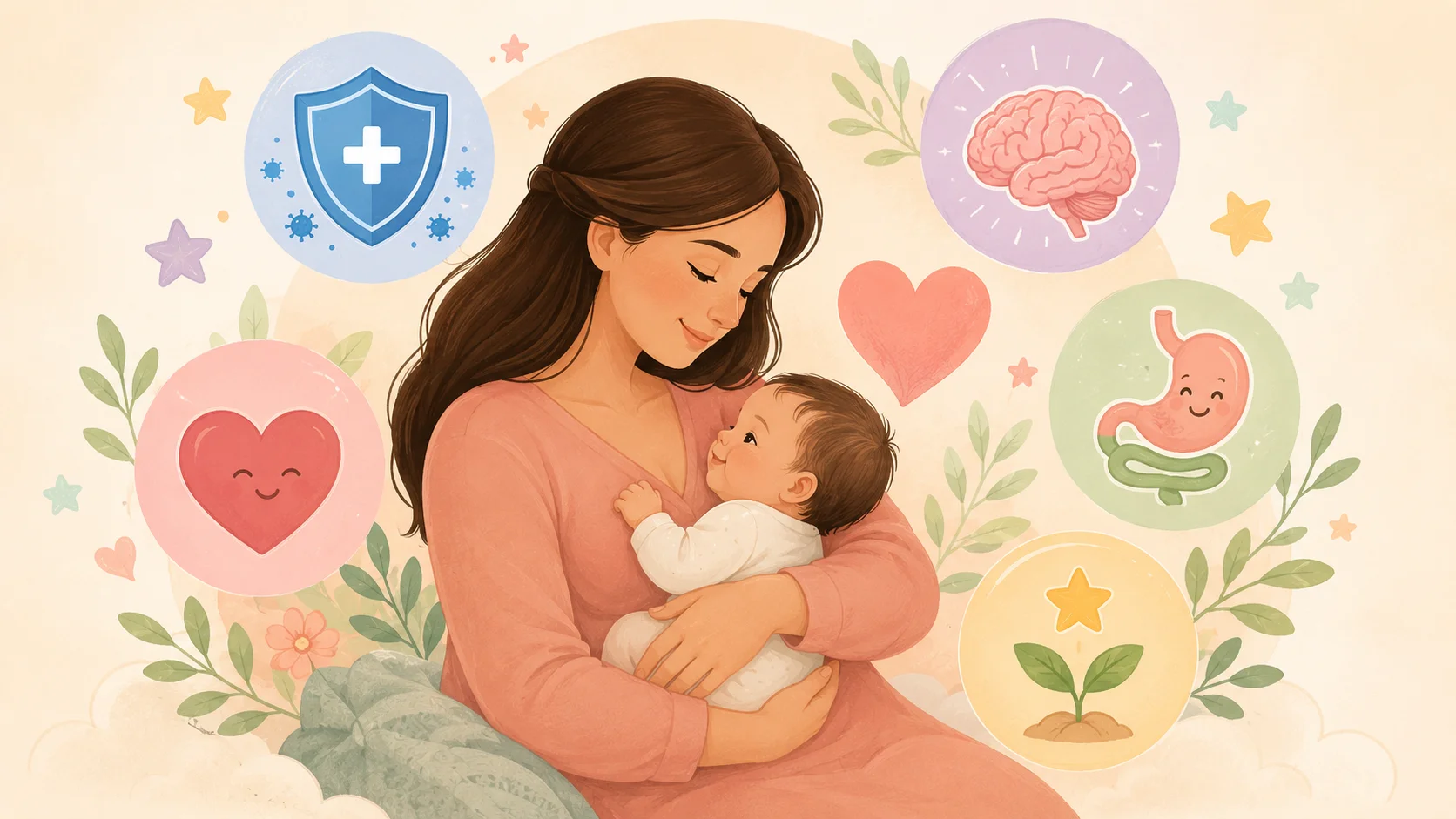 Những lợi ích của Nuôi con bằng sữa mẹ, cách cho trẻ bú đúng