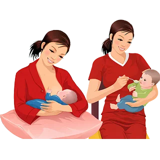 Bà mẹ cho con bú