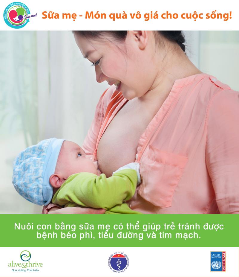 Ảnh minh họa Thông điệp hưởng ứng Tuần lễ Nuôi con bằng sữa mẹ năm 2014