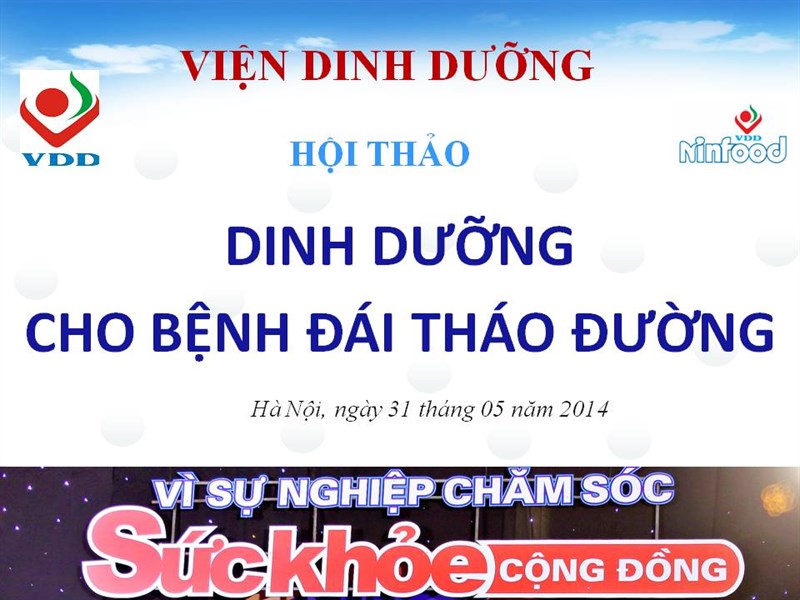 Hội thảo chủ đề Dinh dưỡng cho bệnh Đái tháo đường