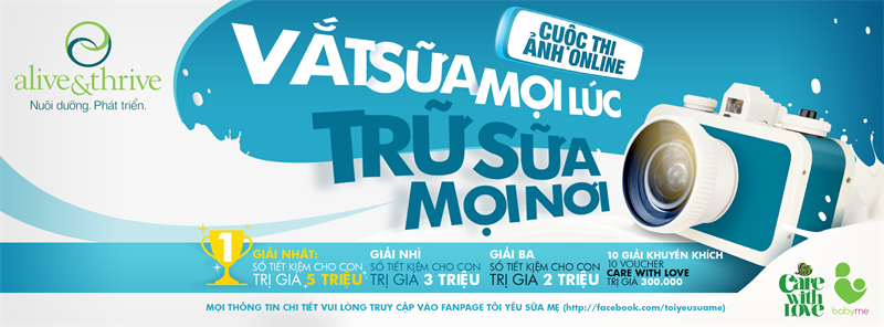 Cuộc thi ảnh online Vắt sữa mọi lúc, trữ sữa mọi nơi